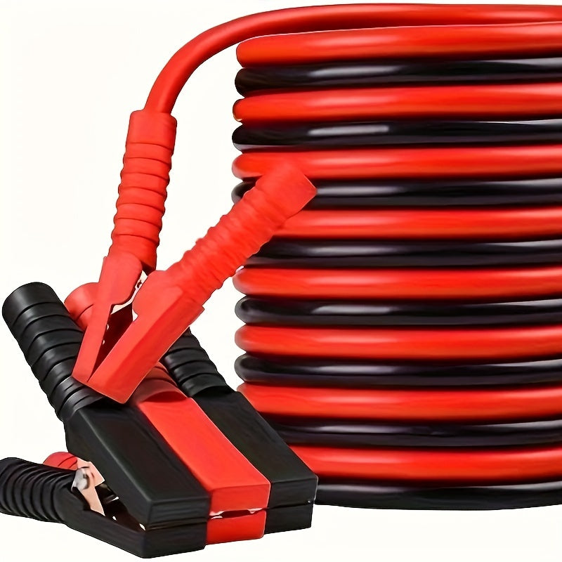 Heavy-Duty 4m Frost-Resistant Jumper Cables - Durable Automotive Booster Wires with Reliable Car Battery Jump Leads for SUVs, Cars, and Trucks - Fast and Safe Emergency Jump Starting Solution