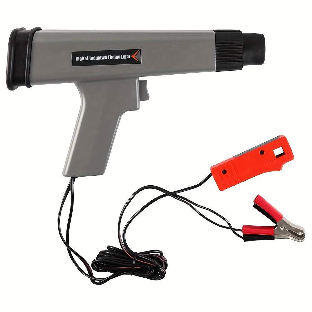 12V Digital Timing Light, KZYEE KT60 LED Display Automotive Ignition Timing Light For 9V-16V Ignition System Strobe Lamp Detector, Portable Timing Check Auto Vehicle Motorcycle Marine Repair Tool