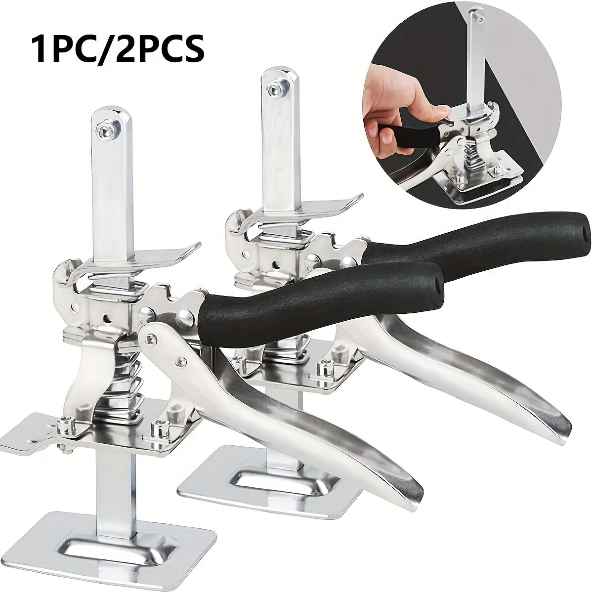 1pc/2pcs Arm Tool Lift Labor Saving Arm, Wall Tile Locator, Multi-Function Height Adjustment Lifting Device, Door Panel Lifting Cabinet Jack Board Lifter, Men's Labor-Saving Tool