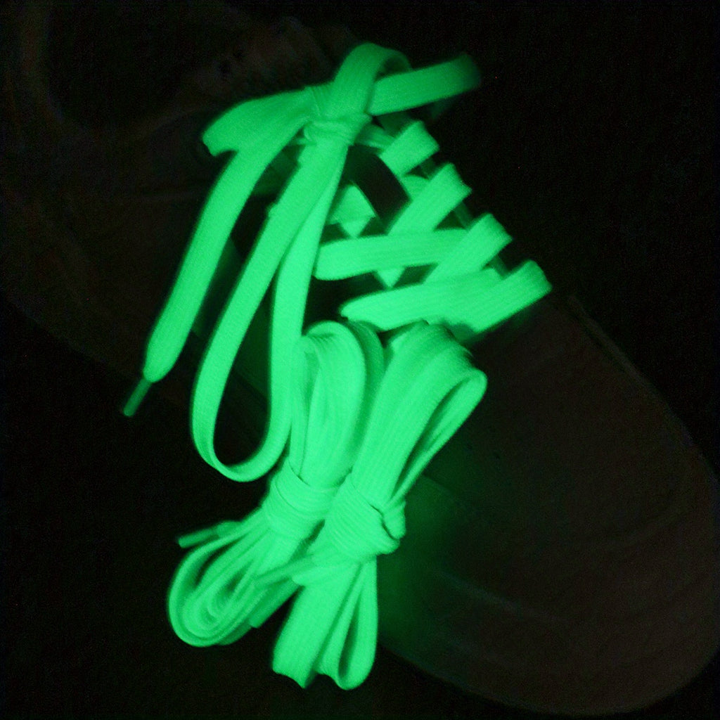 Enhanced Visibility Reflective Luminous Shoelaces for Sneakers & Sports Shoes - Night Running Accessories