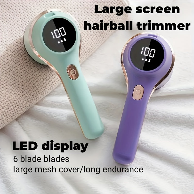 Rechargeable Fabric Shaver - Electric Lint Remover for Clothes, Sweaters, and Plush Toys with Safe Mesh Protection and Portable Design