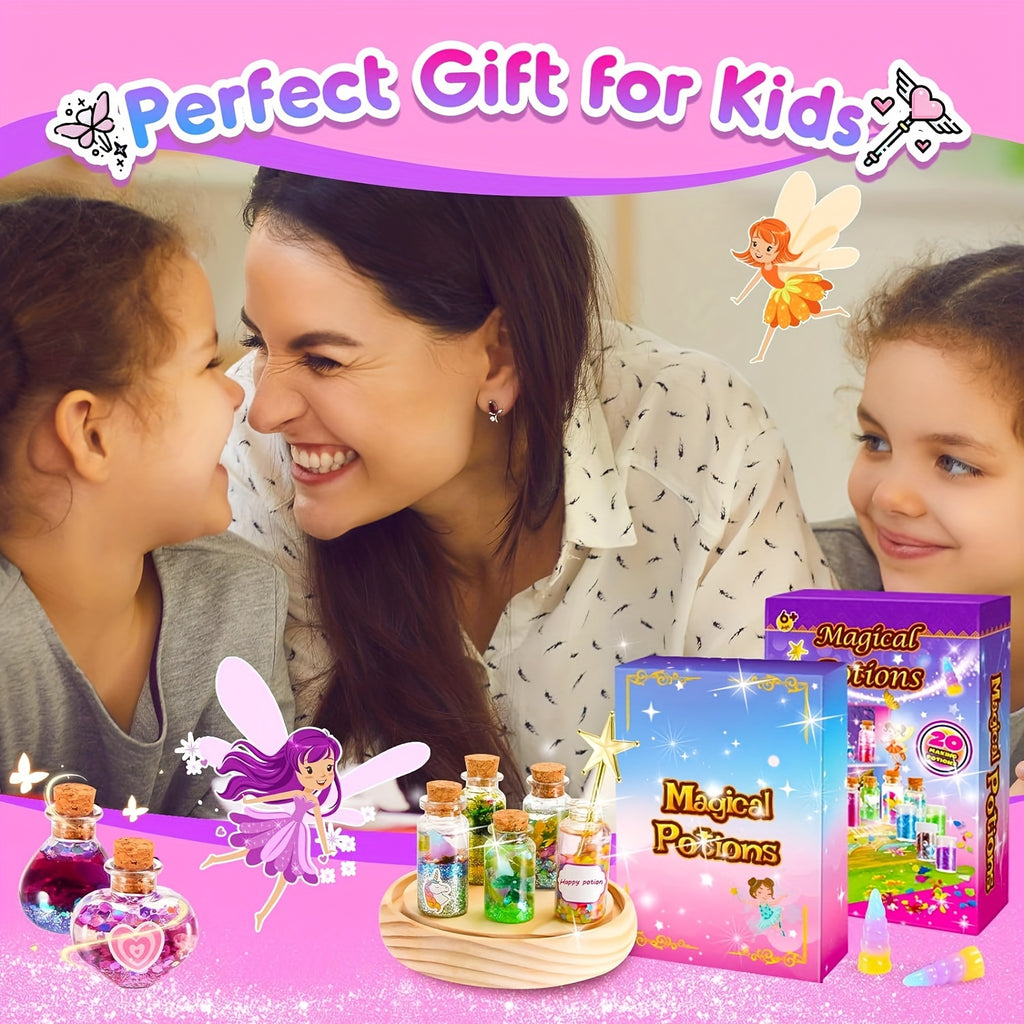 Craft Kits for Girls, 58 PC Magical Potion Kits for Kids, Fun Toys for Girls 8-12, DIY Creative Activity, Birthday Gifts for Kids Girls Ages 6 7 8 9 10-12 Year Old