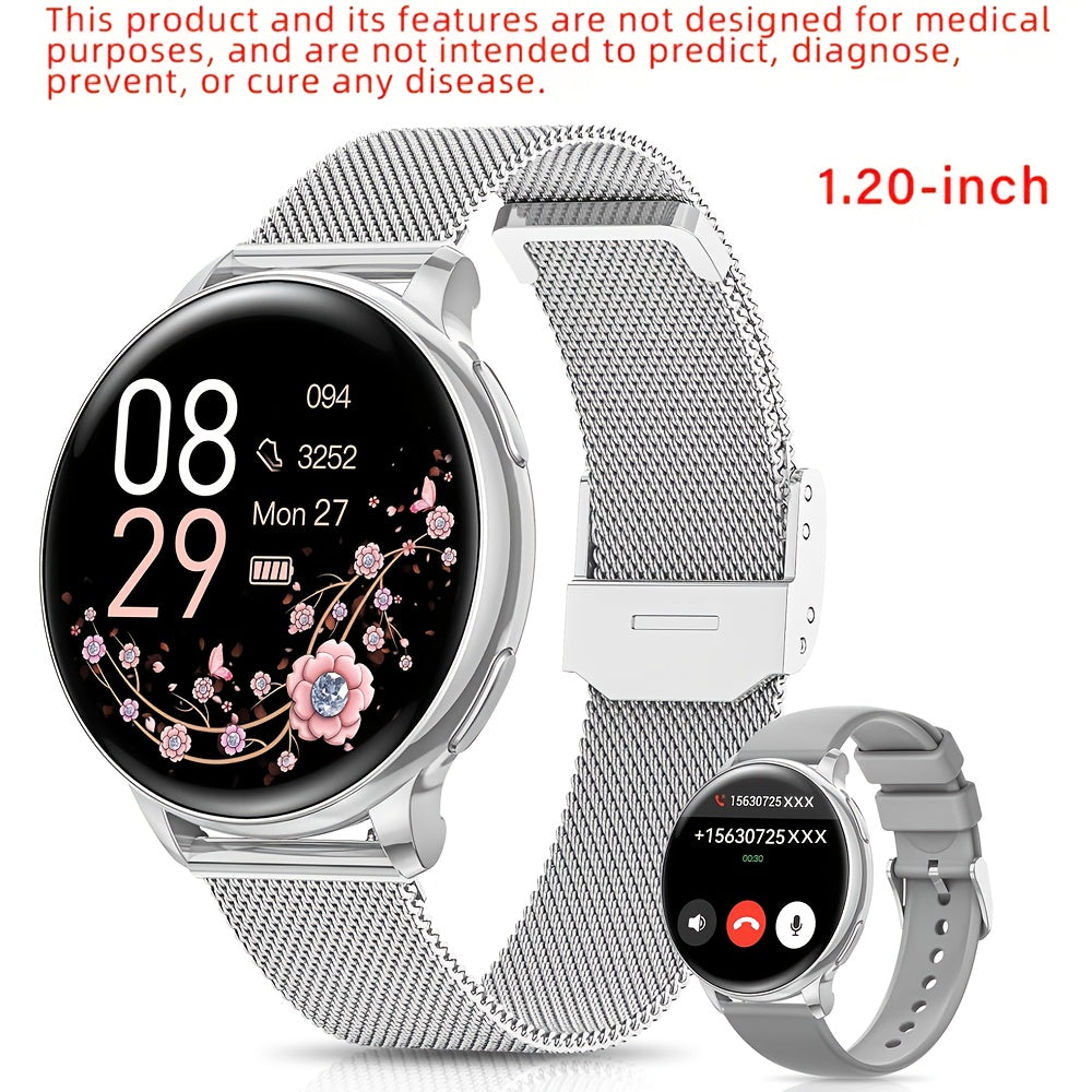 Smartwatch with Wireless Call/Dial, Female Functions, Sleep, 19 Sports Modes, Music Player, Pedometer - Perfect Birthday Gift for Men & Women, Christmas, Halloween, Smartwatches For Android & Ios
