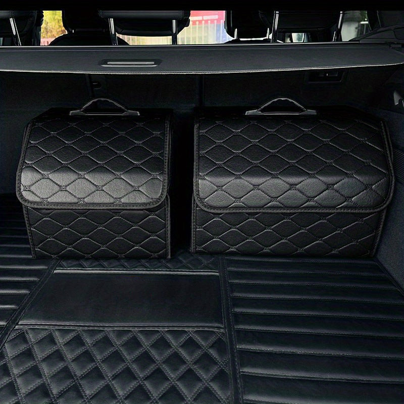 1pc Car Trunk Organizer Storage Box Collapsible Auto Cargo Storage Container Toys Food Storage Bag Car Stowing Automotive Accessories