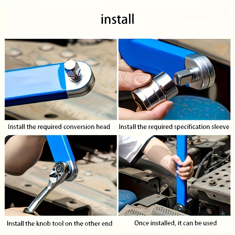 New Multifunctional Extension Wrench - Ratchet Extension Wrench