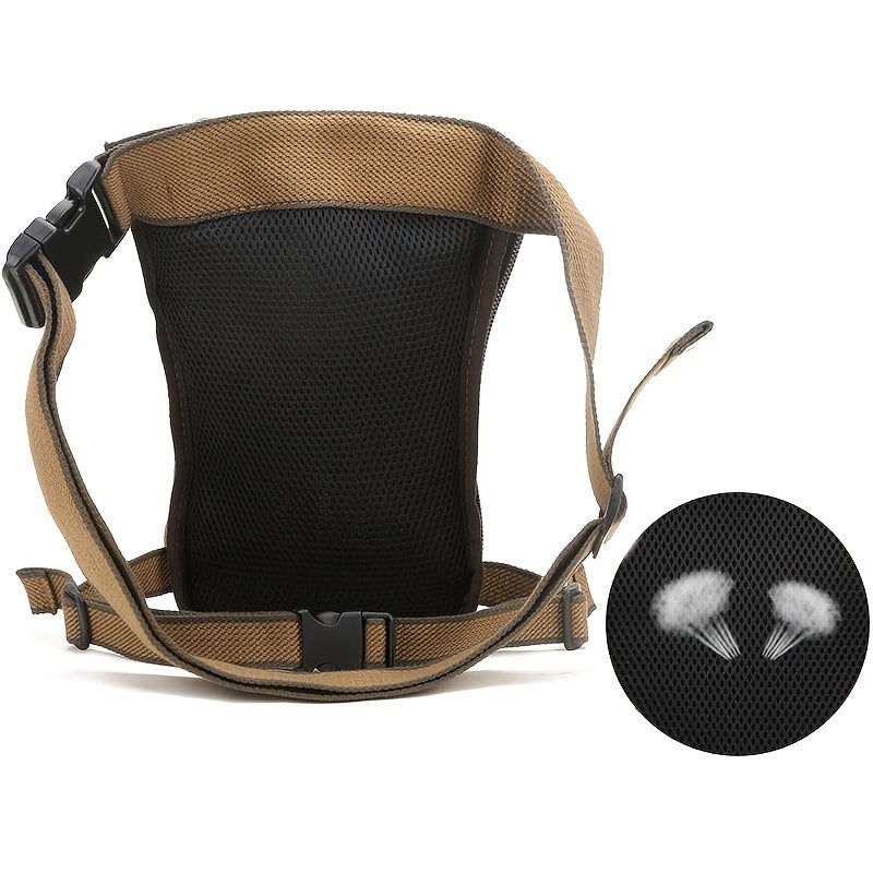 Lightweight High Quality Canvas Drop Leg Bag - Adjustable Tactical Military Waist Pack