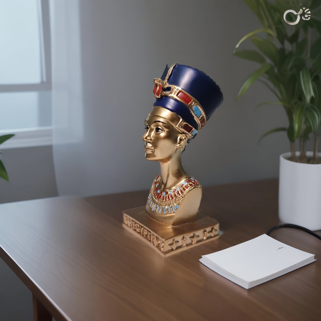 1pc Exquisite Cleopatra Resin Figurine - Home, Room, Garden Decoration, Tourist Souvenir, Bookcase Art - Unique Holiday Gift, Collectible Statue