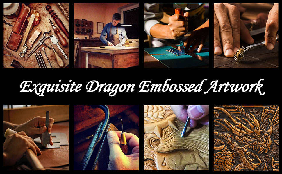 AOXUNDIY Embossed Dragon Journal Notebook, Animal Theme Plain Ruling Writing Pad with 3D Metal Dinosaur Design, Dinosaur Room Decor