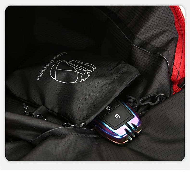 Small Portable Multifunctional Sports Backpack, Foldable Lightweight Waterproof Storage Bag For Men Outdoor Camping Hiking Travel Backpack