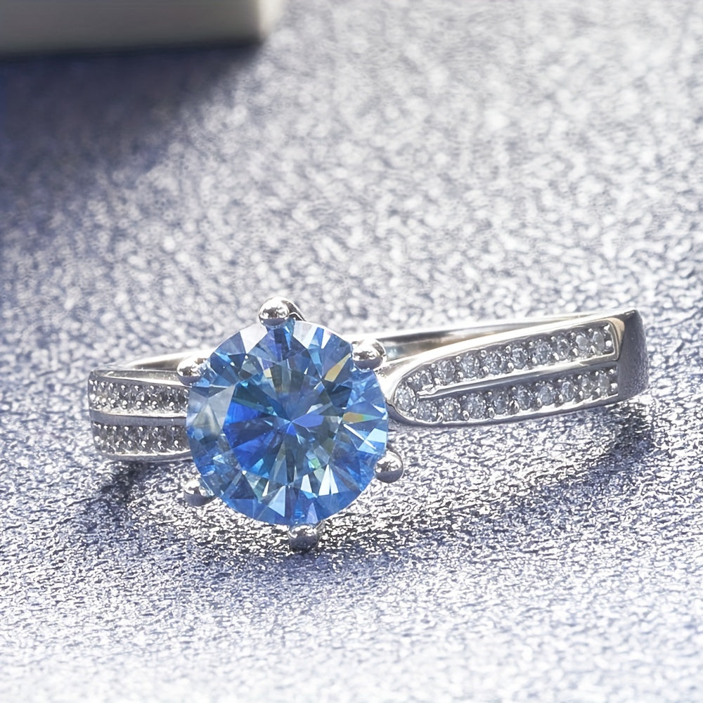 Tancise Original 925 Sterling Silvery Ring Moissanite Moissanite with Certificate Fine Jewelry Wedding Engagement Rings for Women
