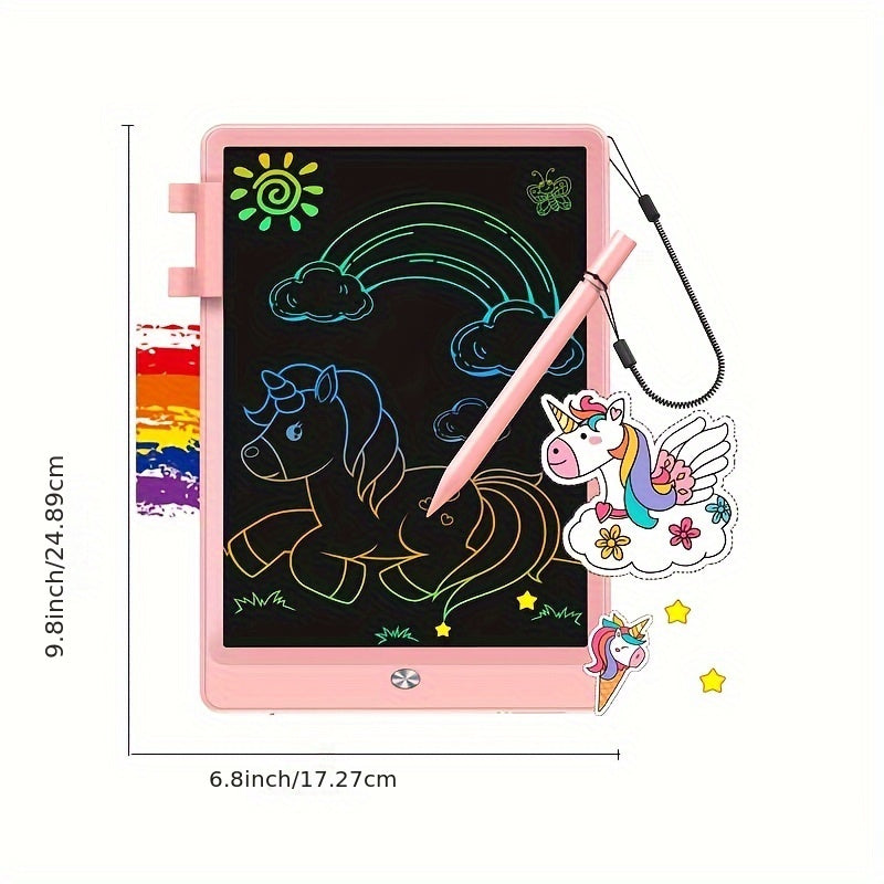 2pcs LCD Writing Board 10 Inches, Toys 3 4 5 6 7 8 9 10 Year Old Boys And Girls, Color Graffiti Board Drawing Board, Gifts For Boys Learning To Walk 3-12 Years Old, Memo Board, Drawing Board