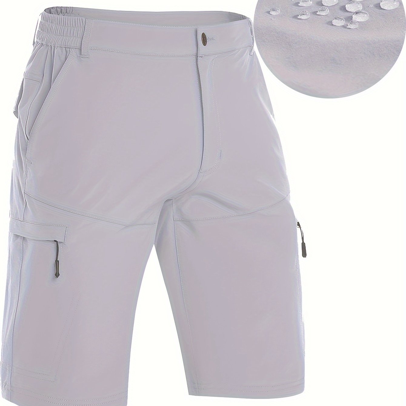 Lightweight, Breathable Men's Nylon Sports Shorts with Moisture-Wicking, Water-Resistant, and Pockets for Hiking, Running, Training, Golf, Cycling, Daily & Casual Wear, Spring, Summer, Fall, Winter