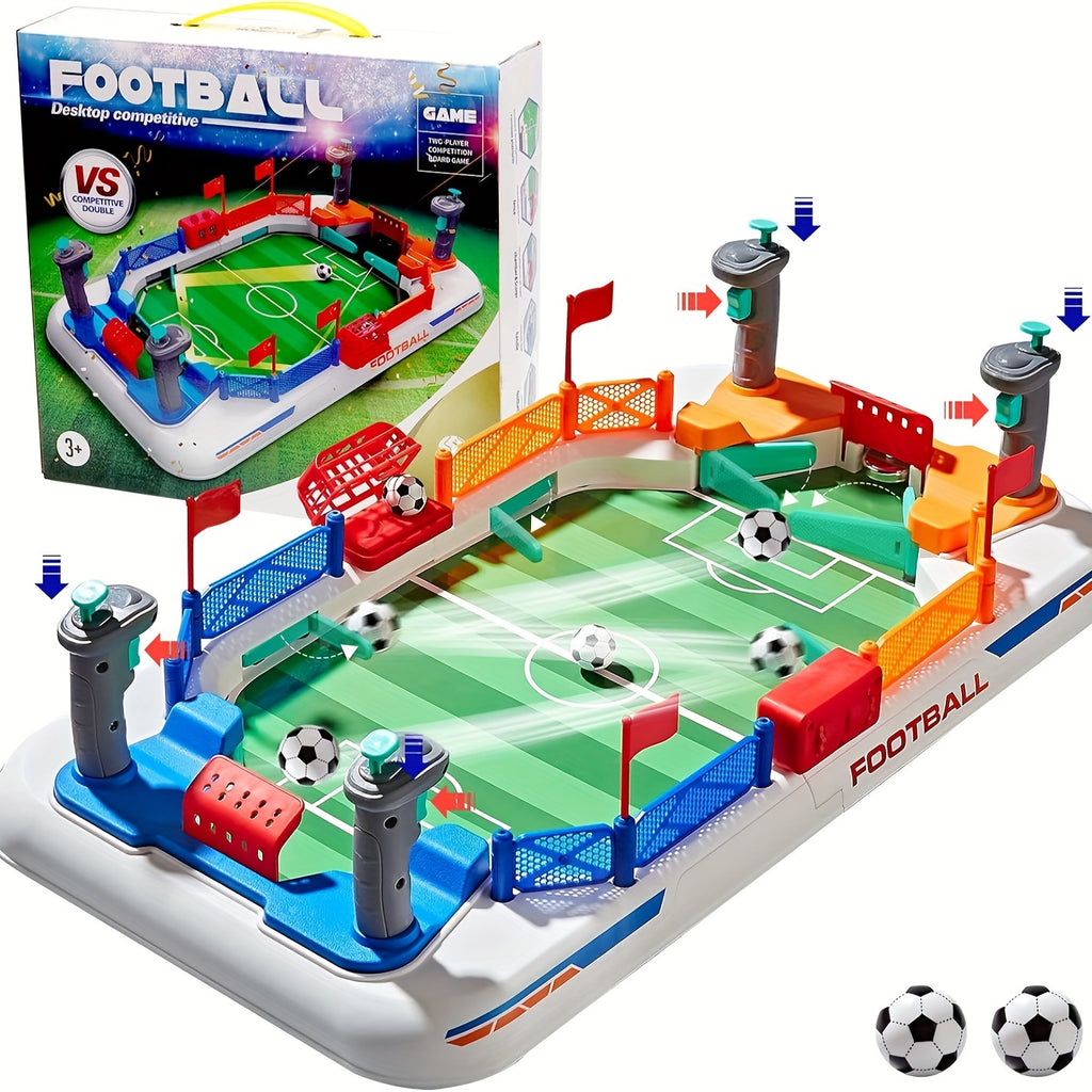 [2-in-1 Interactive Football Game] 1pc Interactive Table Football Game for Youngsters