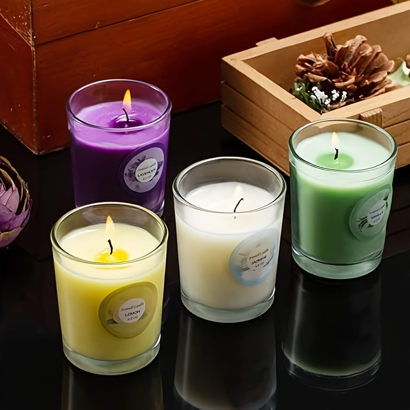 [Scented Candles Gift Set] 20 Packs of Strongly Scented Soy Wax Candles | 10 Scents, Glass Jar Candles Gift Set for Ladies Birthday, Mother's Day, Christmas, Valentine's Day, Halloween