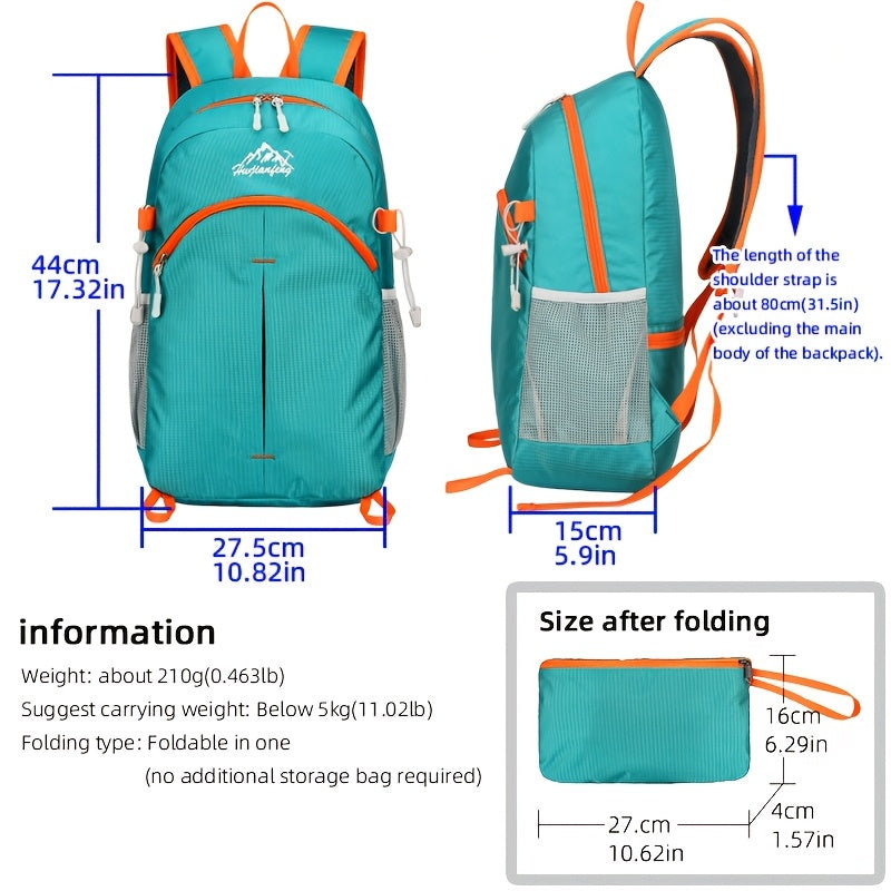 18L Outdoor Sports Backpack Ultra-light Large Capacity Folding Backpack Mountaineering