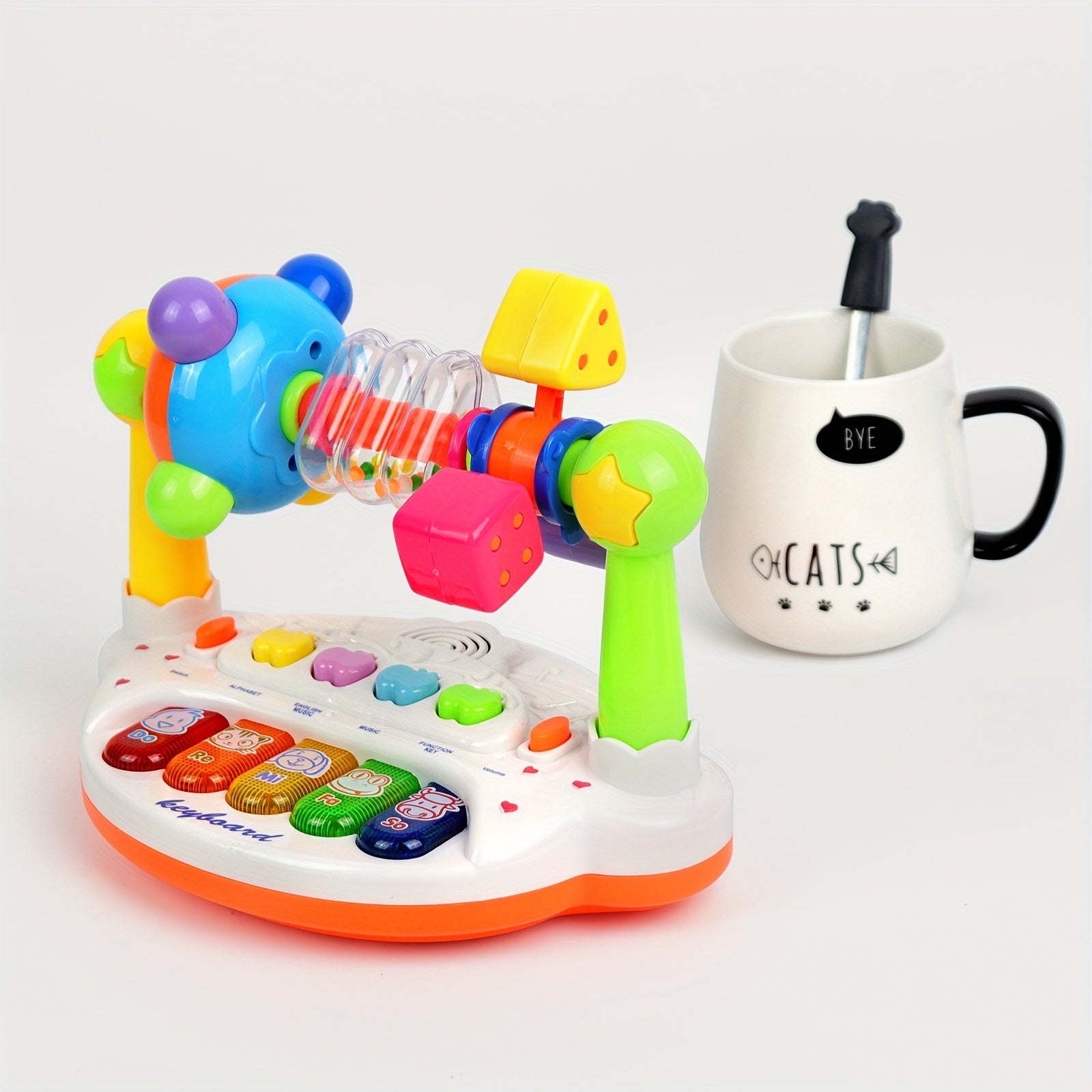 Attractive and educational piano keyboard toys, pre-loaded songs and lights for early learning and development Halloween Christmas Gift