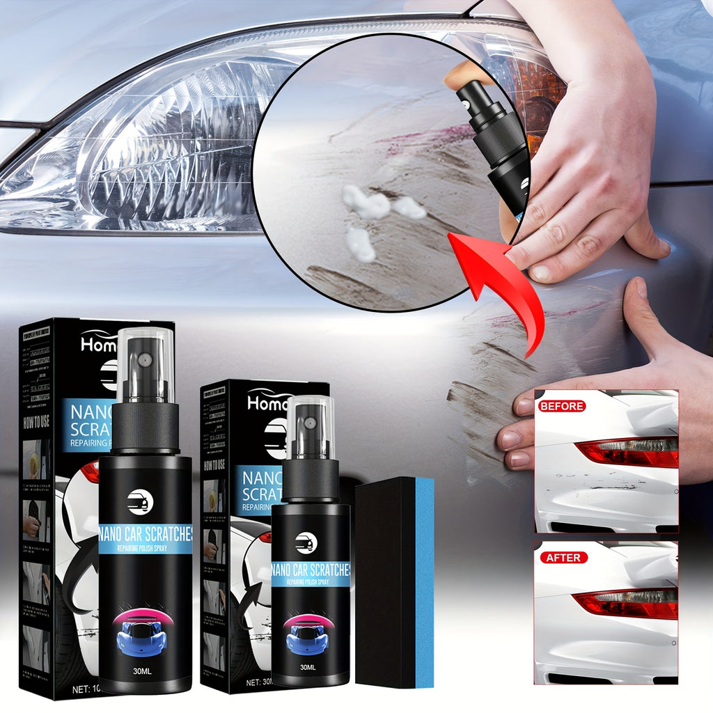 Auto Scratch Repair Spray, 2023 New 3 In 1 Auto Scratch Remover For Deep Scratches, Automotive Nano Spray Coating, Auto Paint Scratch Remover Body