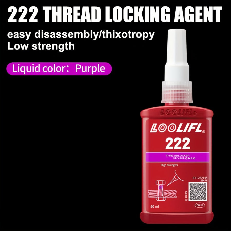 1/3pcs Multifunctional Vitamin Adhesive 222/243 Medium High Strength Screw Glue Medium High Strength Automotive Special Screw Glue Anti-slip Fastening Anaerobic Glue Removable And More