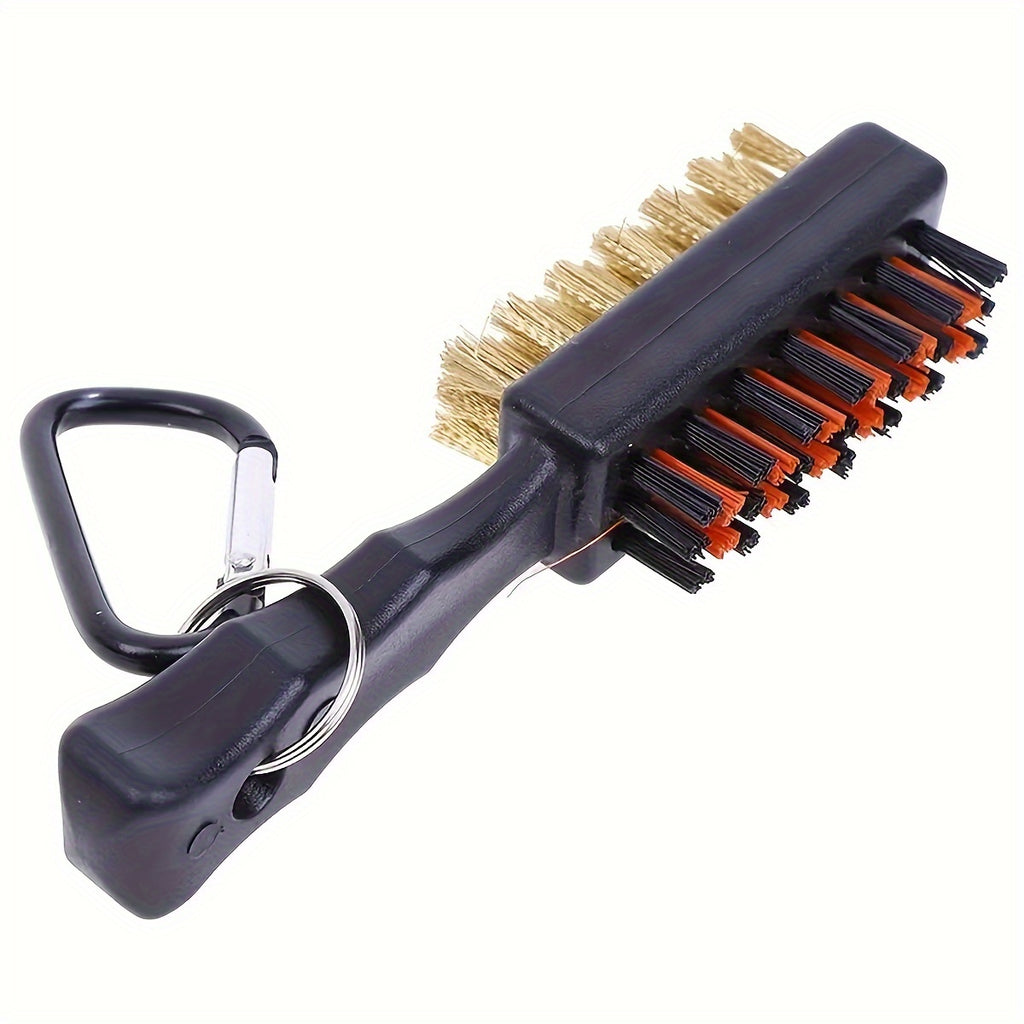 1pc Golf Ball Cleaning Brush, Double Sided Metal Bristles For Deep Cleaning, Golf Accessories