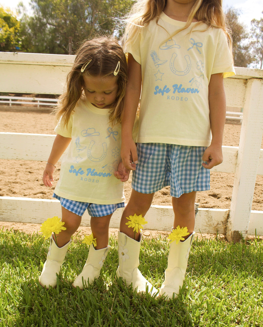 Safe Haven Rodeo kids western graphic tee