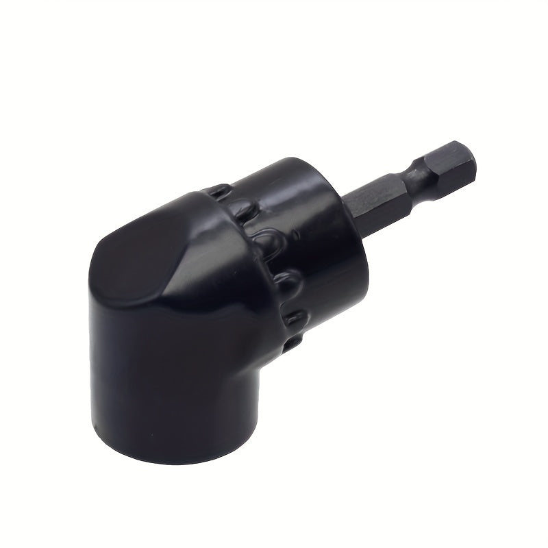 1pc 105 Degree Drill Adapter Attachment, Impact Driver Extension Hex Bit Socket 1/4" For Wrenches And Drills, Charging Screwdrivers Or Manual Wrenches