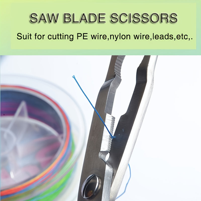 Saltwater Resistant Fishing Pliers with Split Ring Hook Removers, Lanyard & Sheath - Essential Fishing Gear Accessories for Easy Tackle Management