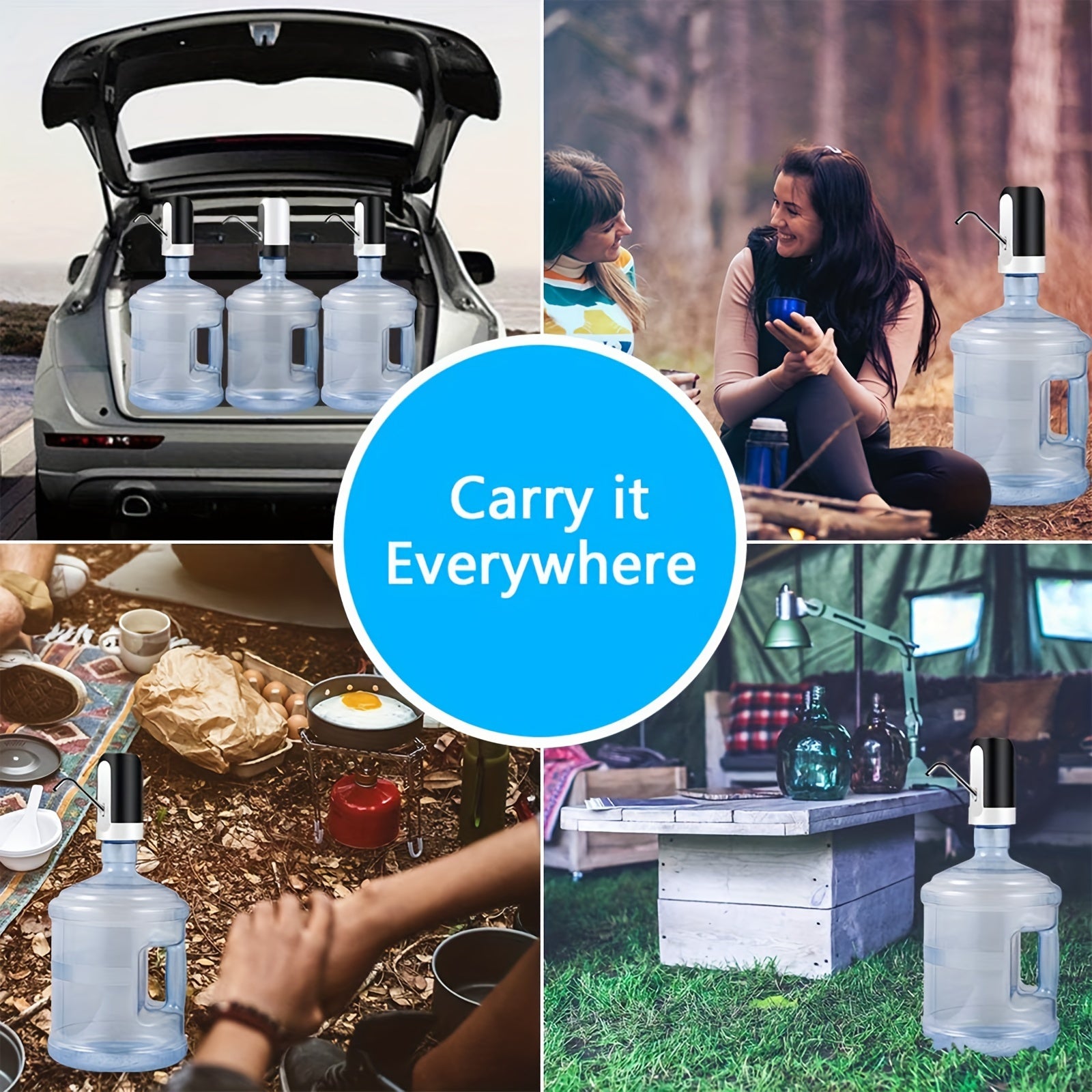 Sanhao Electric Water Bottle Pump with USB- Automatic Operation,