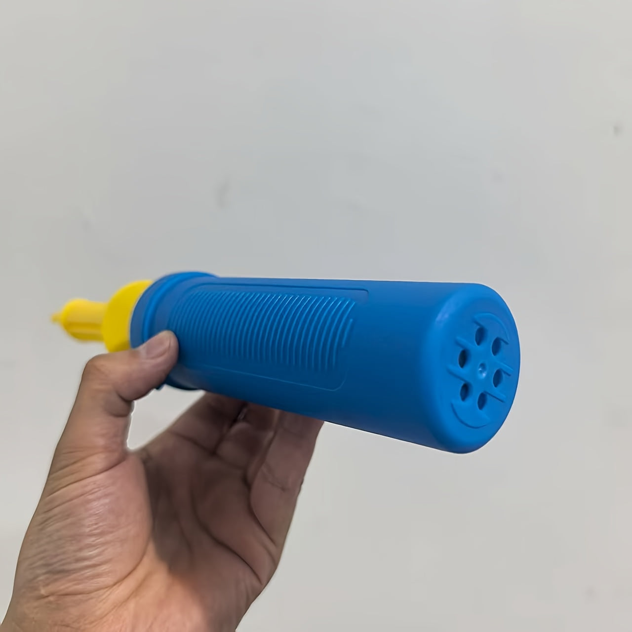 1pc Blue High Quality Two-Way Pump Balloon Accessory, Time-Saving And Convenient, Ideal Party decorating