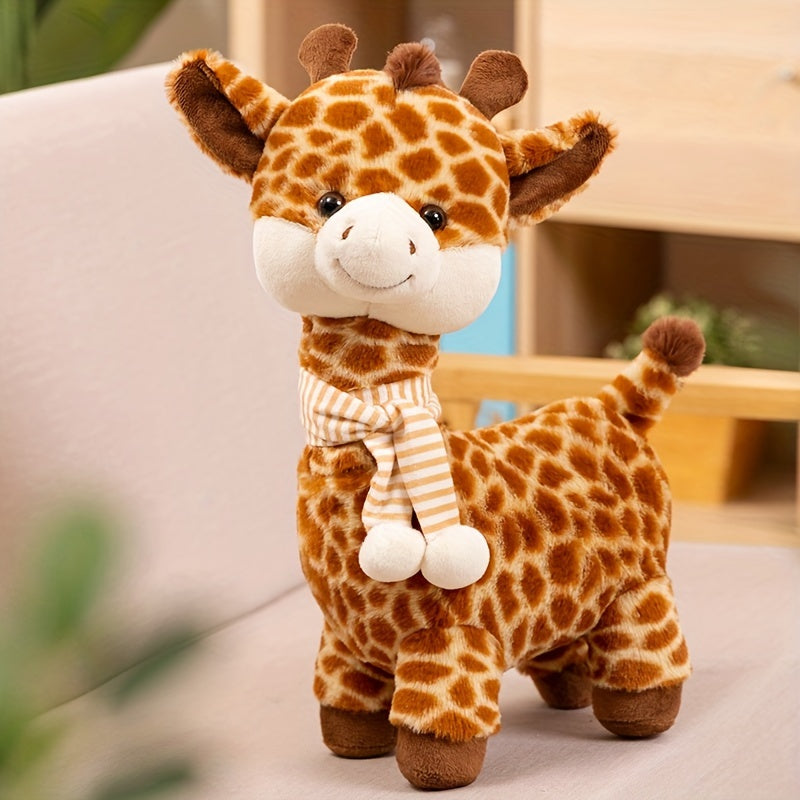 1pc Soft Cartoon Faux Giraffe Plush Toys, Perfect Party Decor, Room Decor, Home Decor