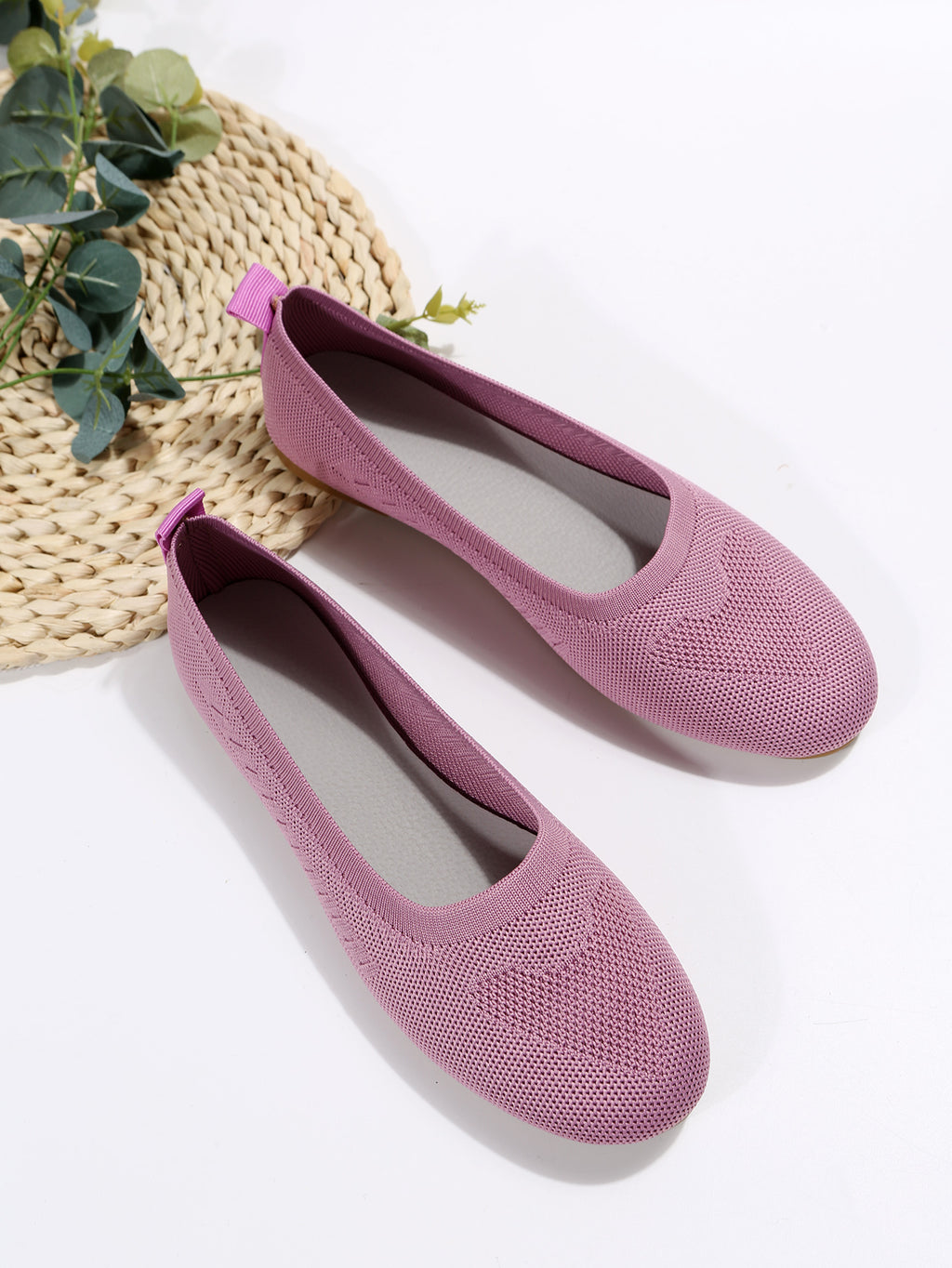 Four Seasons Large Size Women's Shoes New Breathable Casual Flat Soft Sole Comfortable Anti-slip Slip-on Lazy Shoes