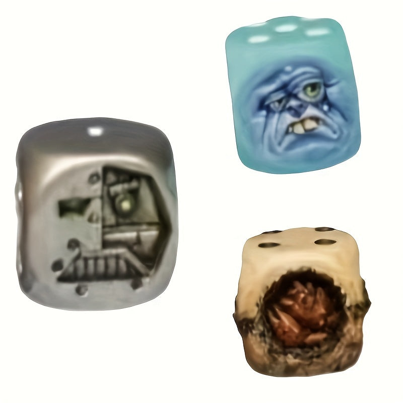 Monster Dice Halloween Tabletop Game Toys Props Resin Monster Dice