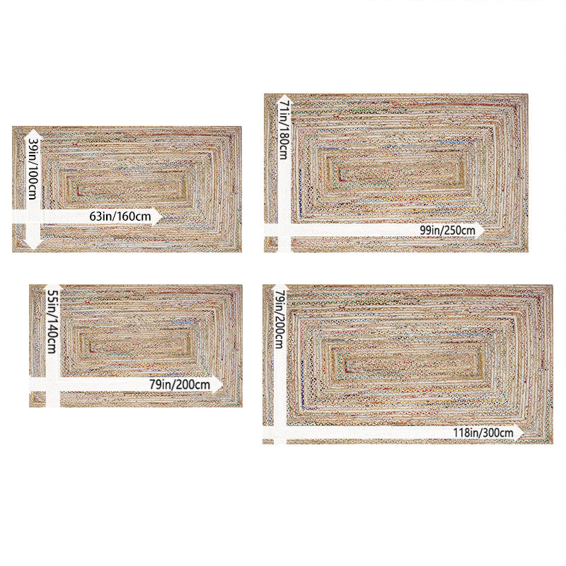 Large Modern Nordic Style Area Mat - 79" x 118" Non-Slip, Machine Washable, Easy Clean Polyester Mat with Intricate Weave Design for Living Room, Bedroom, Dining, and Outdoor Spaces, Rugs for Living Room