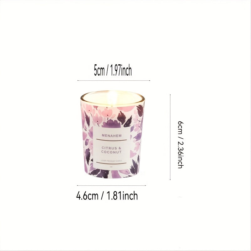 2pcs 2025 New Creative Flower Series Candles, Smokeless Fragrance Soy Wax Bedroom Home Essential Oil Candles Fragrance Air, Home Decoration, Cute. Christmas, New Year, Valentine's Day, Birthdays And Other Holiday Souvenirs,