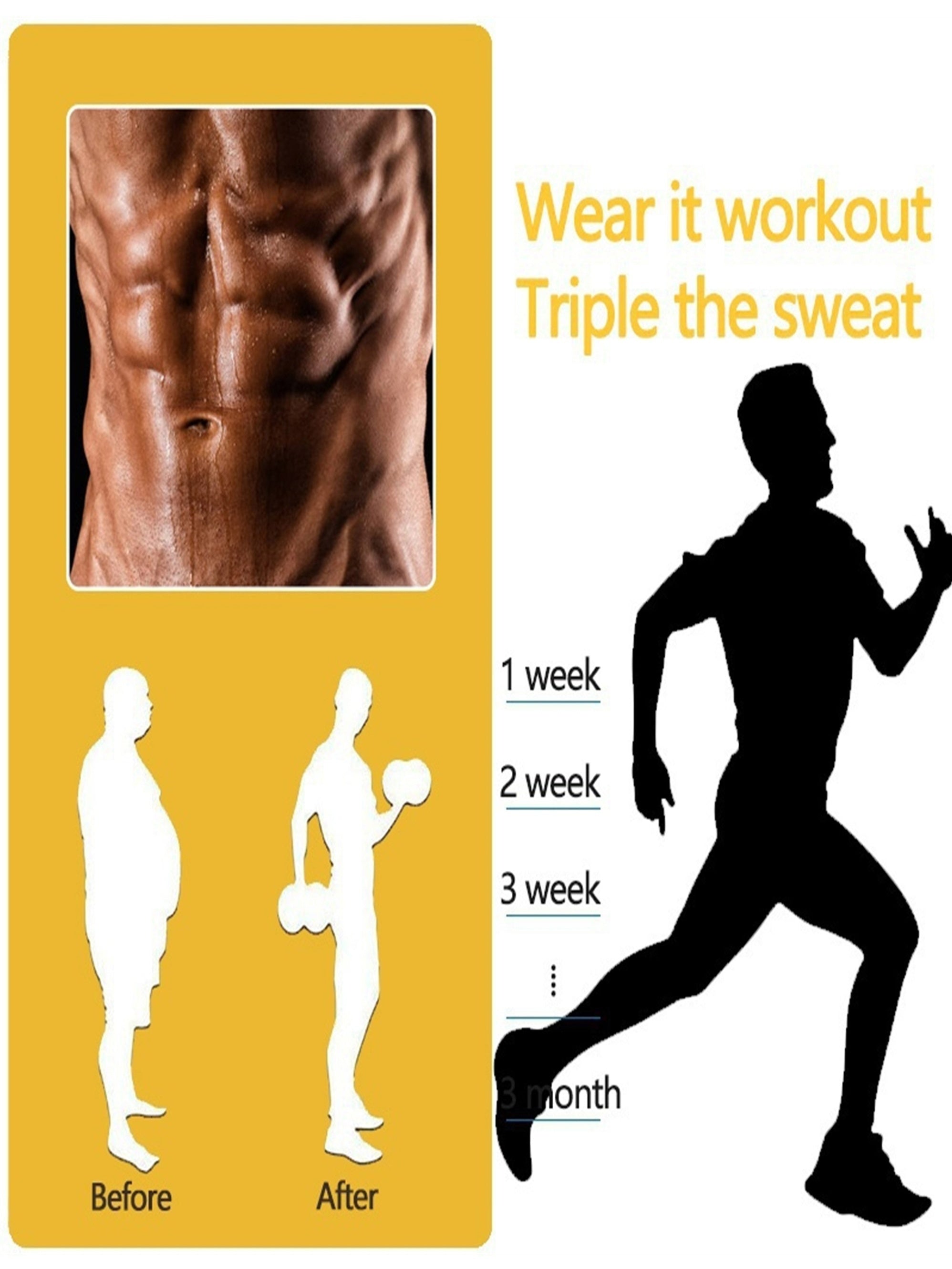 TKPARK Men's Adjustable Compression Tank Top & Waist Trainer - High-Elasticity Workout Shirt