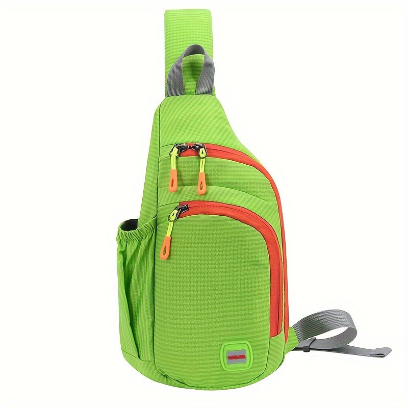 [Trendy Belt Bag] Trendy Nylon Belt Bag | Zipper Sling Bag with Side Pocket for Outdoor Sports