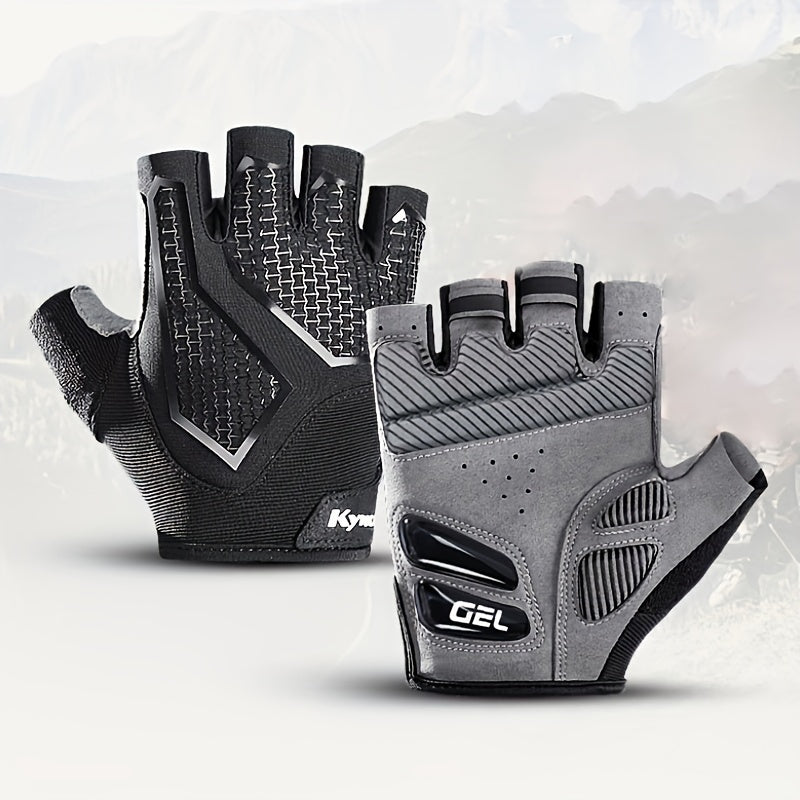 1 Pair of Lightweight, Breathable Unisex Fingerless Gloves - Ideal for Outdoor Sports and Cycling