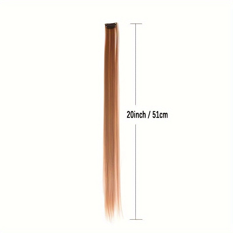 10 Pack HUAQIN Clip-In Hair Extensions for - 18 Inch
