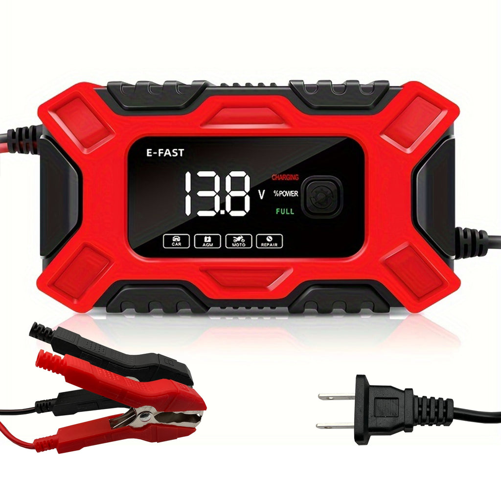 [Besper Smart Battery Charger] Besper 12V 6A Smart Battery Charger - Automatic Pulse Repair - AGM/Gel/Lead Acid Compatible for Cars, Trucks, Motorcycles & Lawn Mowers