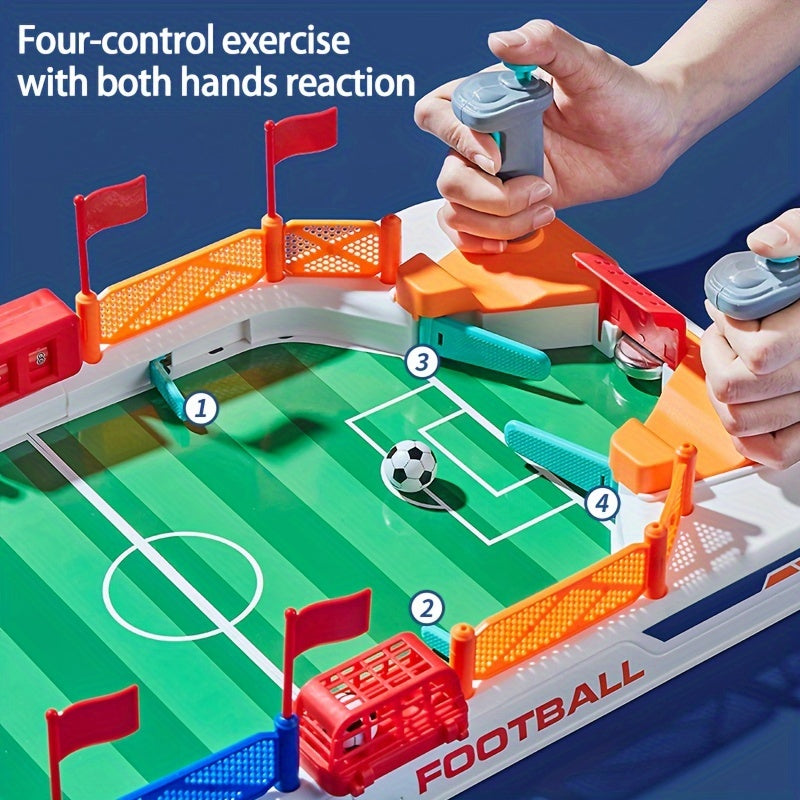[2-in-1 Interactive Football Game] 1pc Interactive Table Football Game for Youngsters