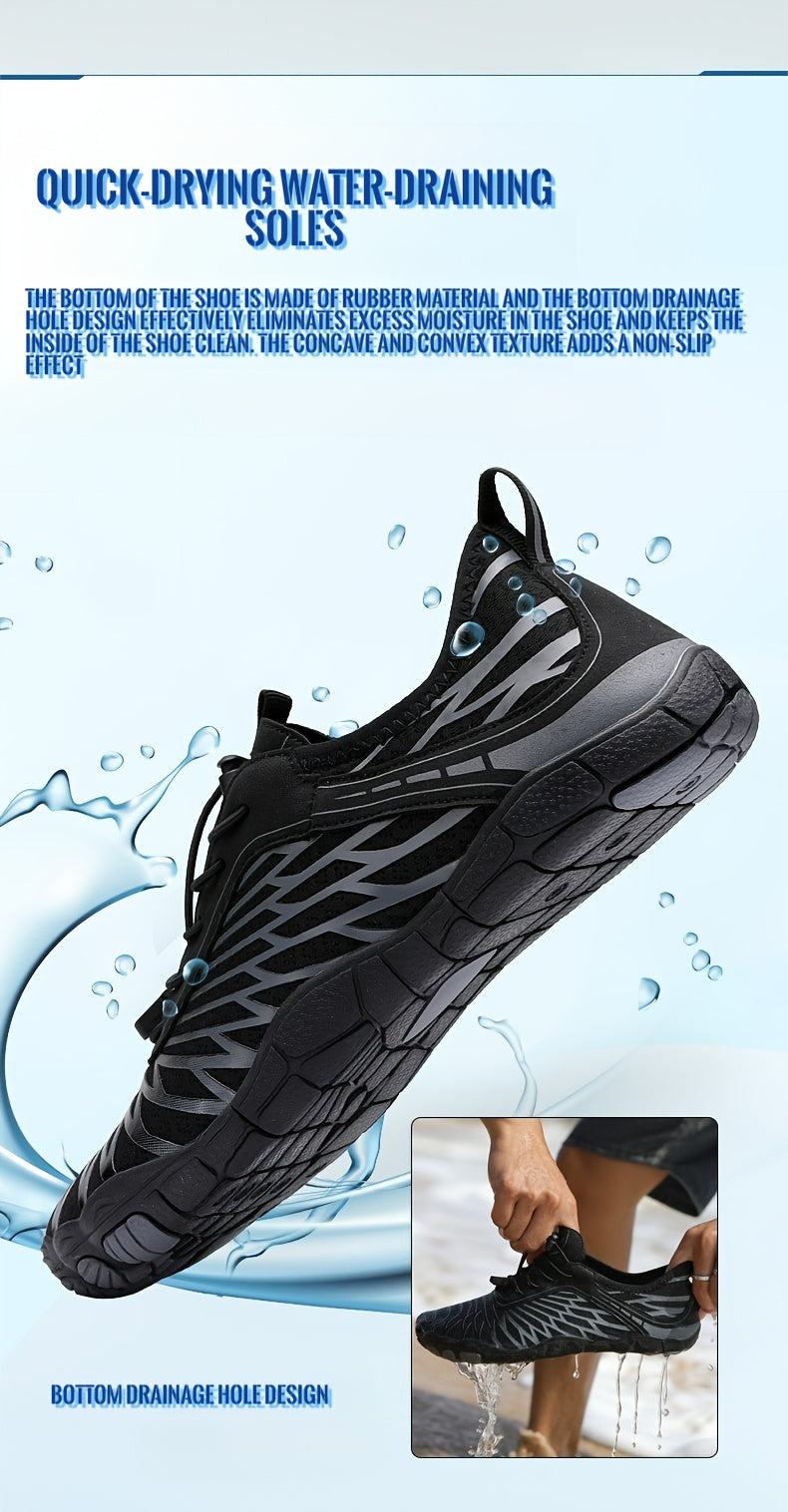 Adventure, Versatile Quick-Dry Footwear for Surfing, Swimming, Beach Tennis & Volleyball - Breathable Mesh & Durable Rubber Sole