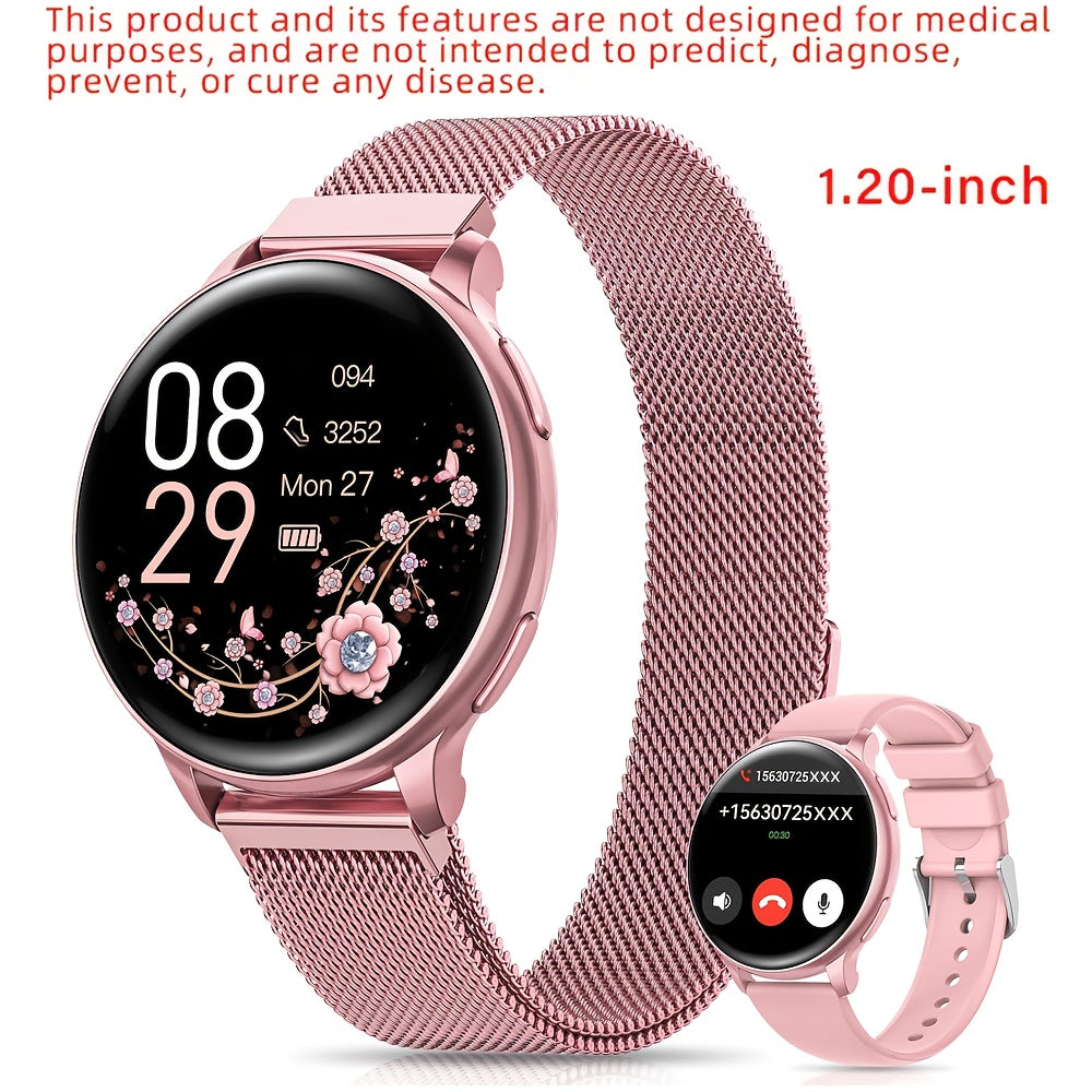 Smartwatch with Wireless Call/Dial, Female Functions, Sleep, 19 Sports Modes, Music Player, Pedometer - Perfect Birthday Gift for Men & Women, Christmas, Halloween, Smartwatches For Android & Ios