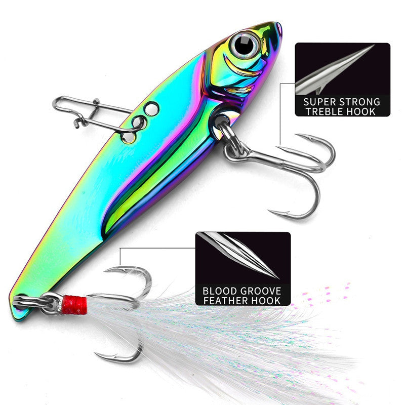3D Fishing Lures with Reflective Coating - Premium Copper Alloy & Stainless Steel Construction for Successful Catches