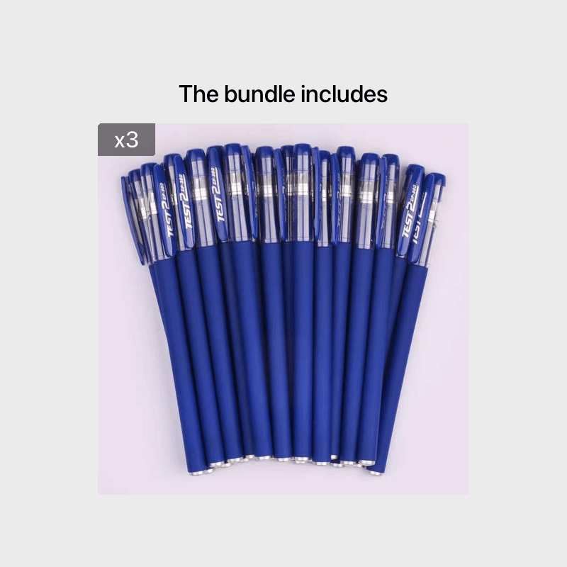 10-Piece Gel Pen Set - Perfect For Students, Exams, Office & School -