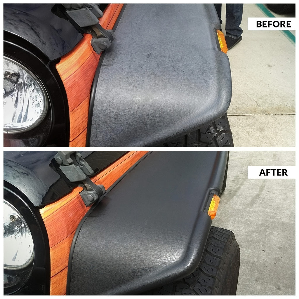 Automotive plastic parts renovator - tire light brightener - black interior light repair scratches crystal coating dashboard wax maintainer