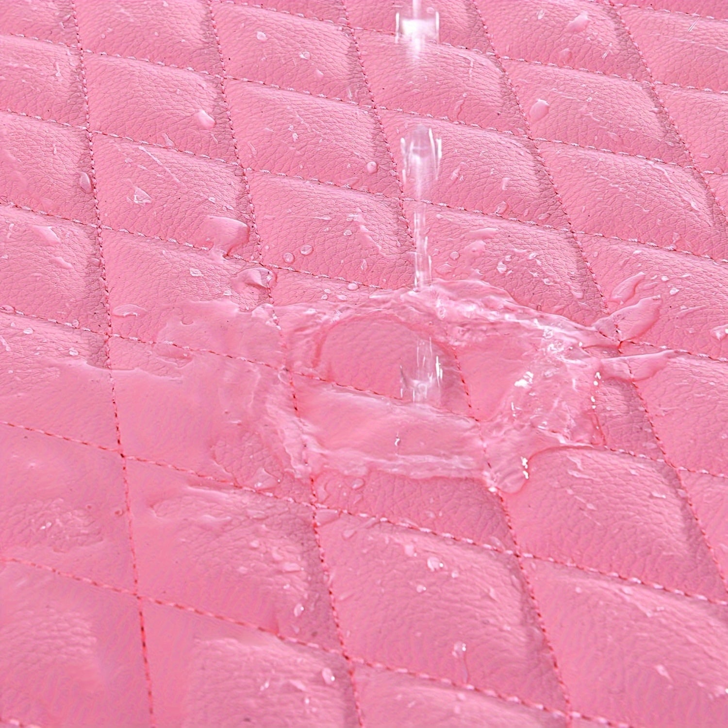 Shining Rhinestones Carpet, Bling Crystal Diamond Sparkly Glitter Car Floor Mat, pu Leather  Heel Pad Automotive Universal Fit for SUV Sedan Van, 4pcs for Girl Pink Cute Women