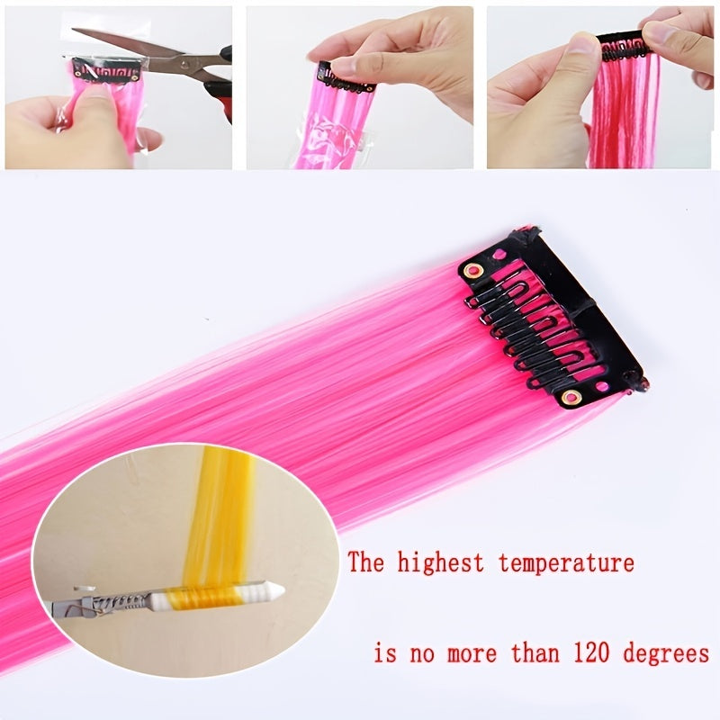 10 Pack HUAQIN Clip-In Hair Extensions for - 18 Inch