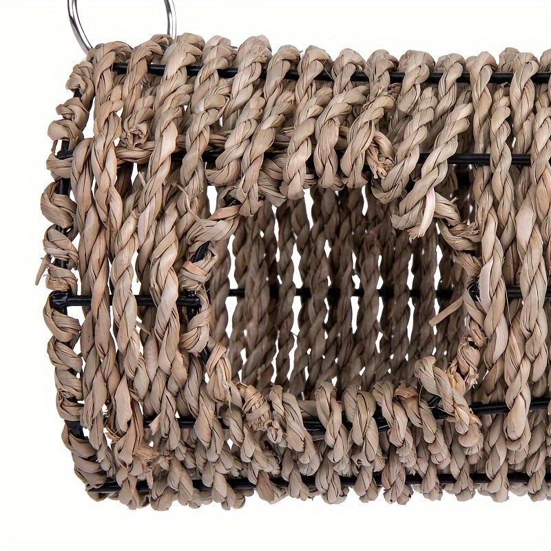 1pc Wooden Bird Toy with Rope, Parrot Hamster Honey Pouch Glider Shelter, Water Grass Escape Passage, Summer Shade Climbing Biting Toy, Parrot Toys