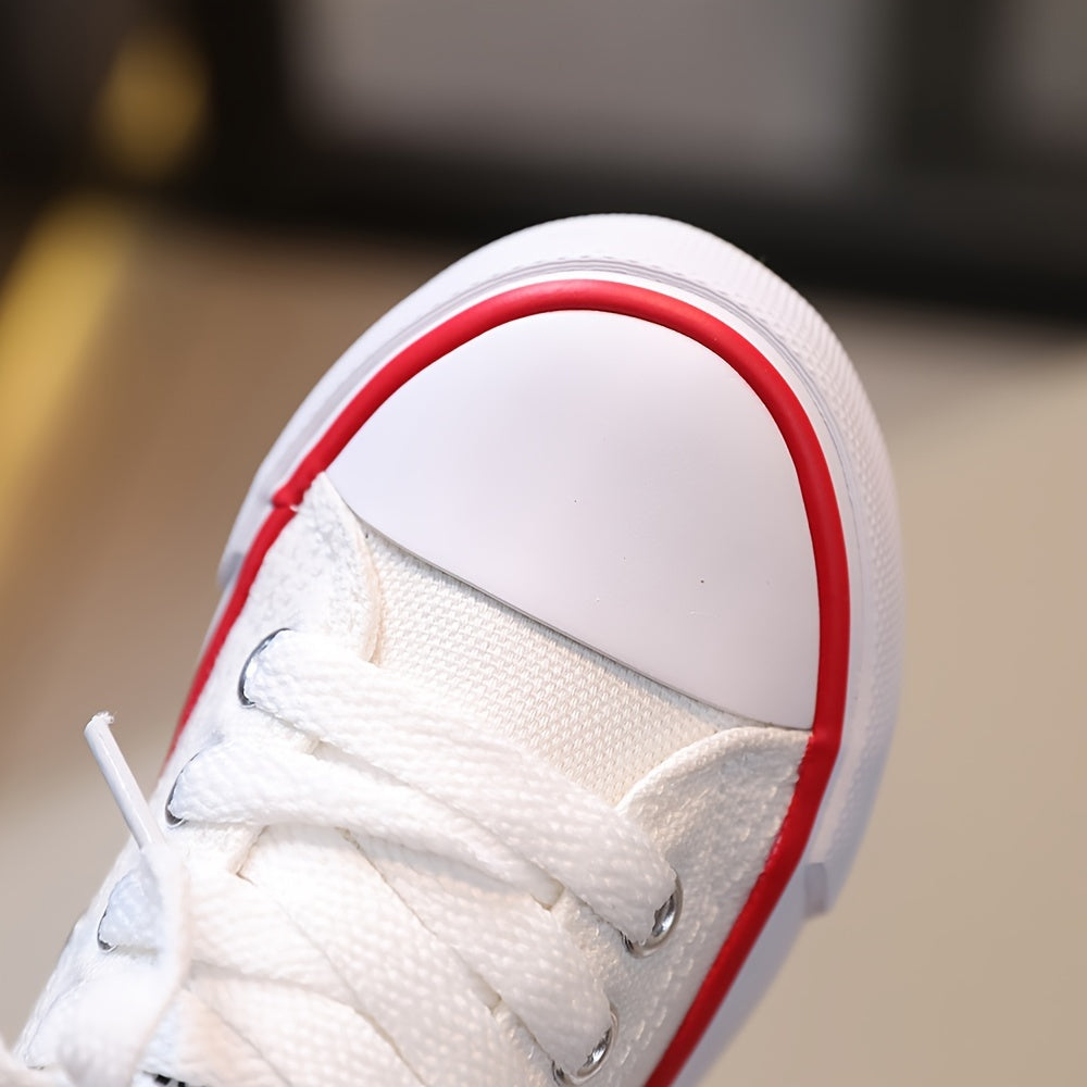 Girls Canvas Sneakers - Ultra-Lightweight & Super Comfortable - Anti-Slip Walking Shoes for Spring & Summer Adventures - Ideal for Outdoor Play