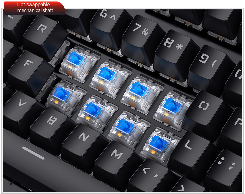 YINDIAO Gaming/Office Mechanical Keyboard, Wired USB Plug