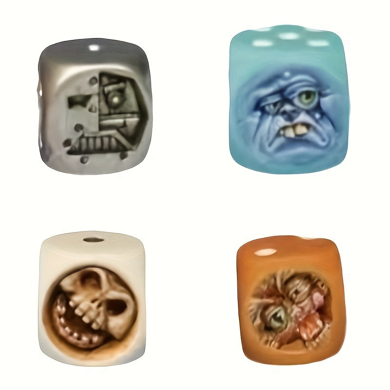 Monster Dice Halloween Tabletop Game Toys Props Resin Monster Dice